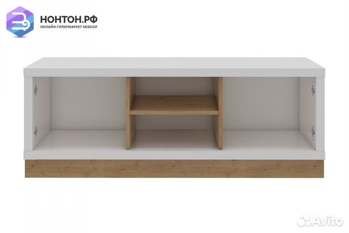 Тв-Тумба Балтимор белый / дуб дикий