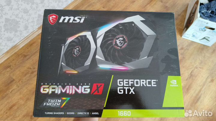 Видеокарта 1660 Gaming X 6gb
