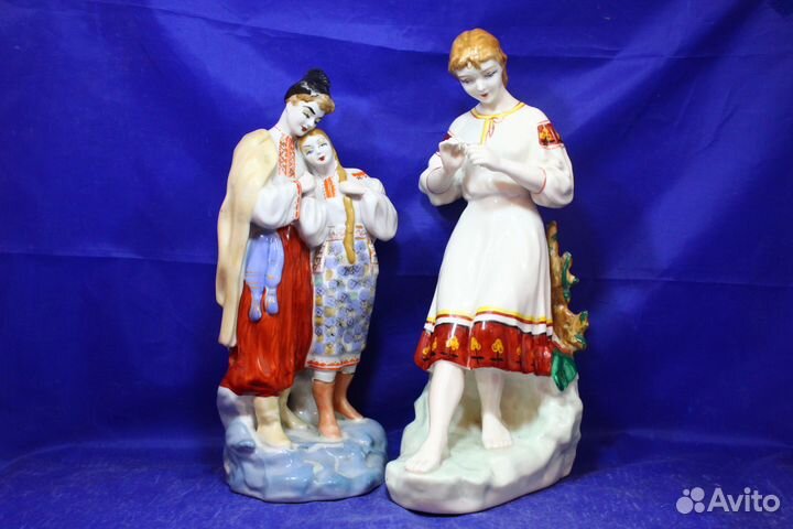 Фарфоровые статуэтки о любви Майская ночь Украинка