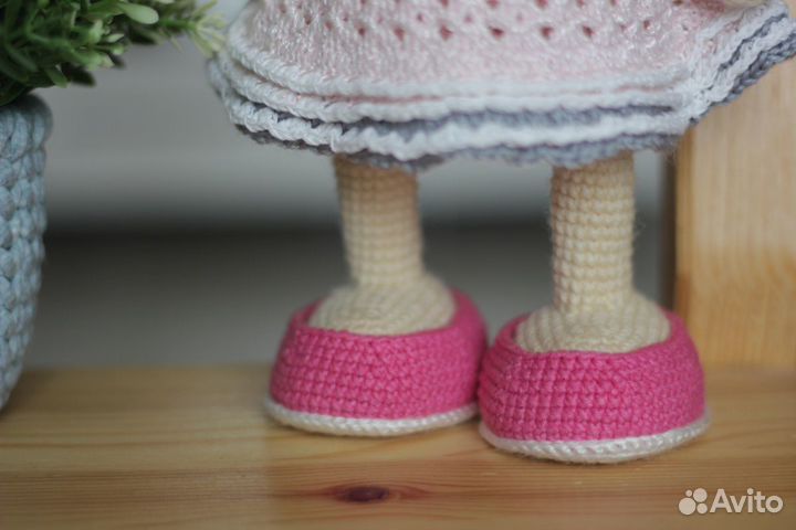 Игрушка ручной работы кошечка