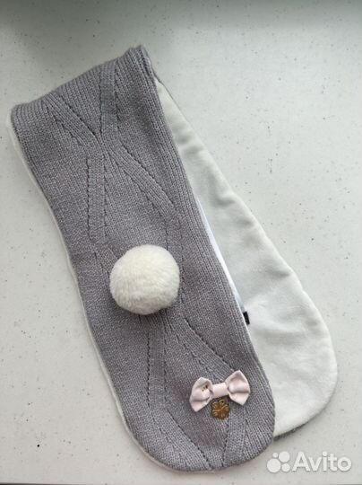 Шапка и шарф для девочки оригинал