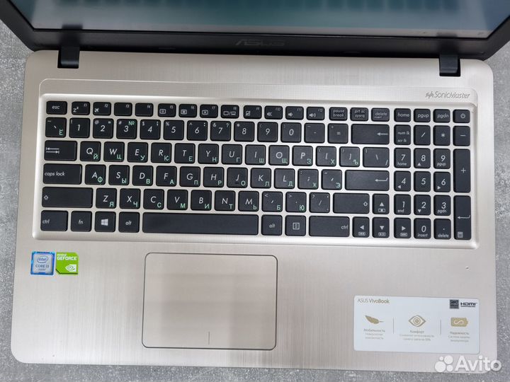 Ноутбук Asus X540U i3/8Gb/SSD 256Gb/GF MX110 2GB
