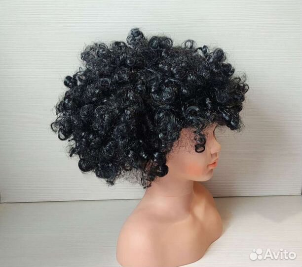 Парик с объемными гудрями. Афро волосы
