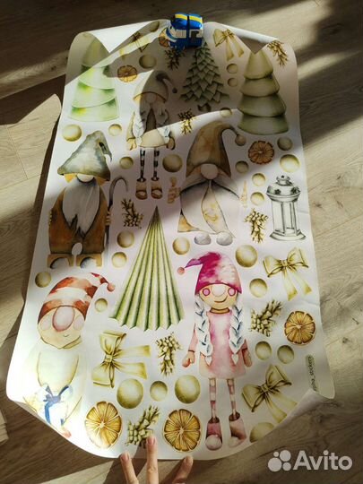 Новогодние наклейки