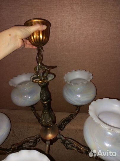Люстра бронза СССР