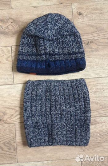 Комплект зимняя шапка+снуд