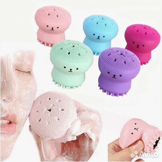 Массажный спонж для умывания и очищения лица