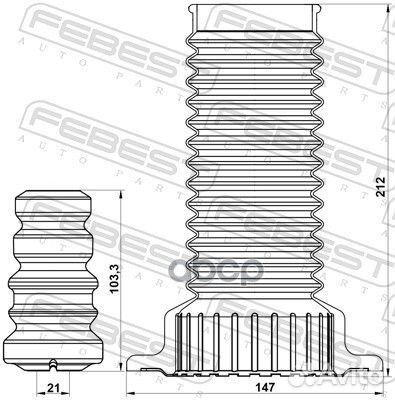 Tshb-ACA33F-KIT к-кт пыл.+отб. аморт-ра перед