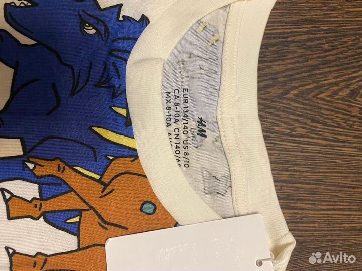 Футболка hm для мальчика 134/140