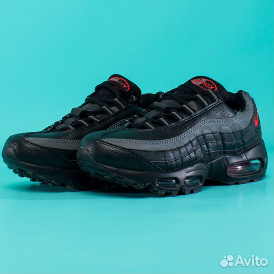 42 Зимние Кроссовки Nike Air Max 95*, Black red (4