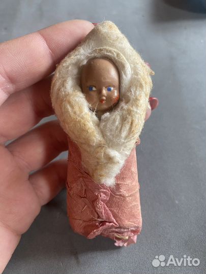 Старинная ватная игрушка