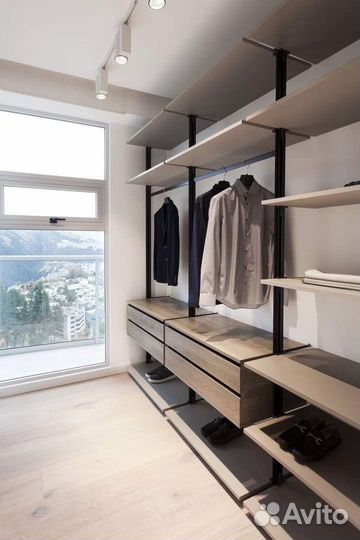 Гардеробная система на заказ лофт