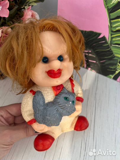 Кукла резиновая СССР клоун Куклачев