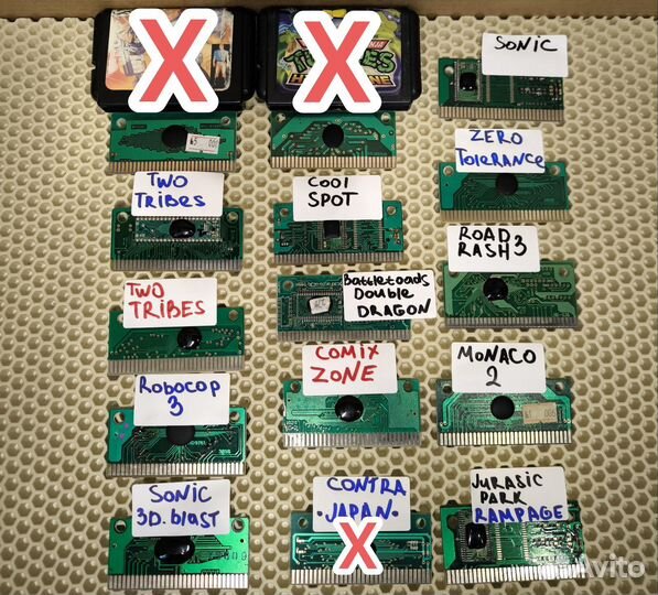 Картриджи для приставки Sega-Сега