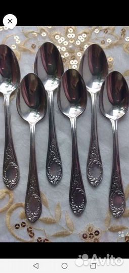 Чайные мельхиоровые ложки