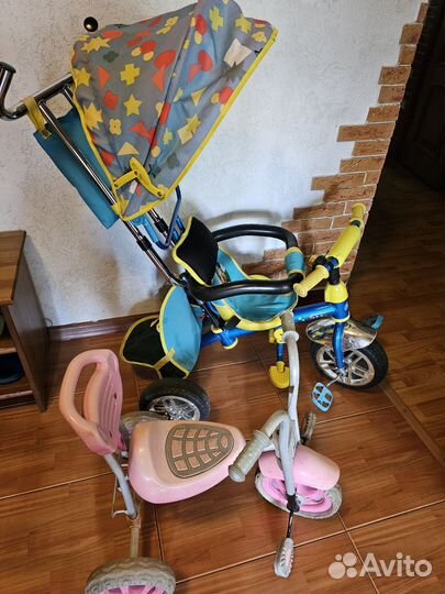 Велосипед с тростью