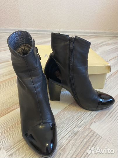 Ботильоны женские кожаные 39