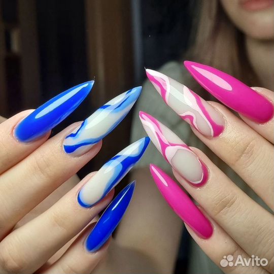 Крейзи маникюр, наращивание, педикюр