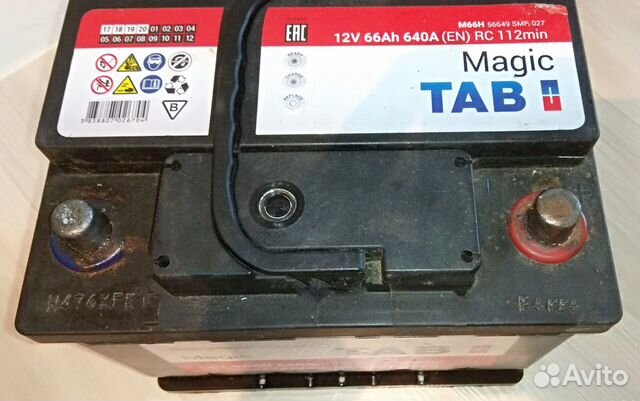 Аккумулятор TAB Magic 66Ah 640A 12v