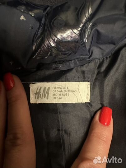 Пуховик H&M 116 см