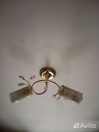 Светильник потолочный подвесной бу двухрожковый