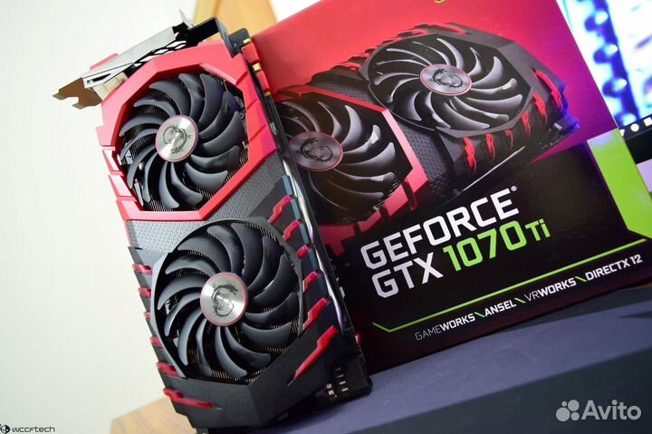 Видеокарта GTX 1070ti MSI Gaming 1070 ti GeForce