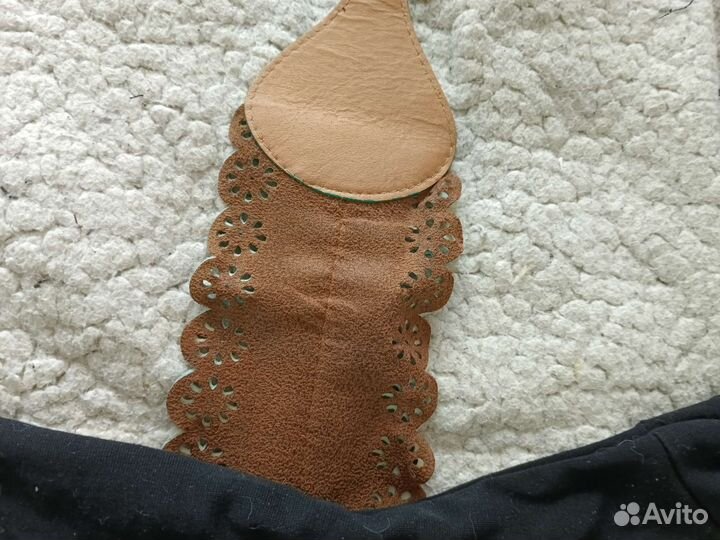 Пояс двусторонний бирюза