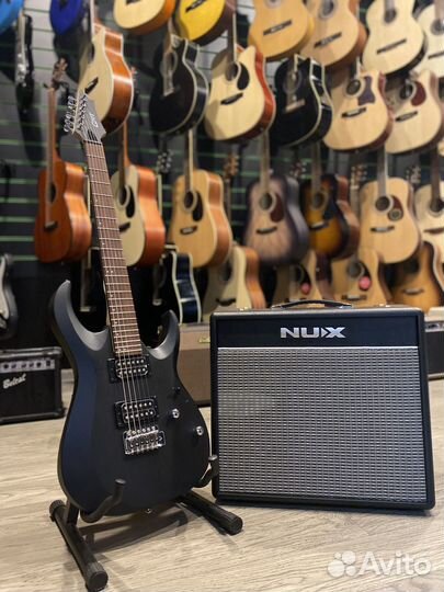 Электрогитара Cort X100 + комбик Nux Mighty40