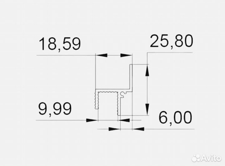 Теневой профиль тп 6