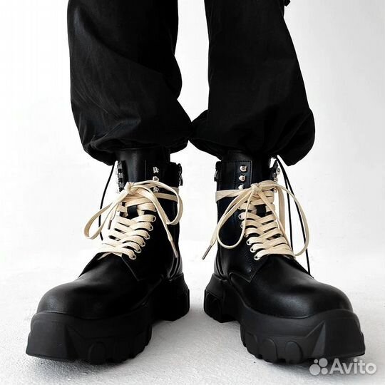 Rick Owens Army Bozo Tractor Boots