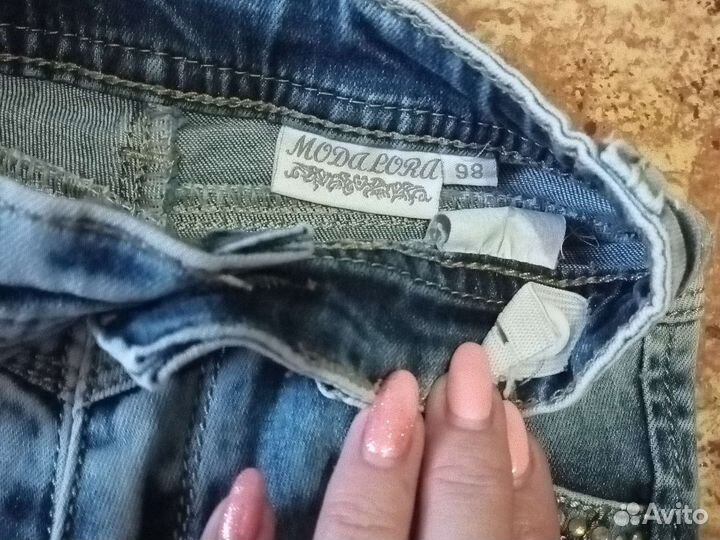 Джинсы для девочки 98