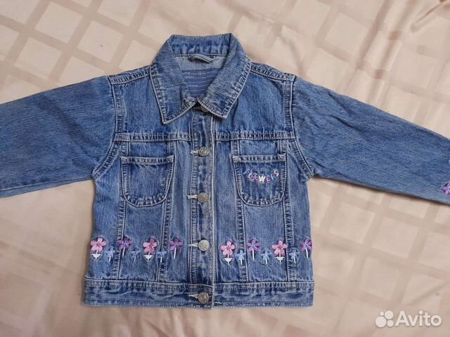 Джинсовая куртка для девочки рост 104