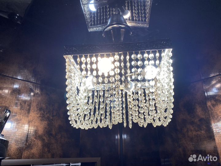 Люстра потолочная хрустальная