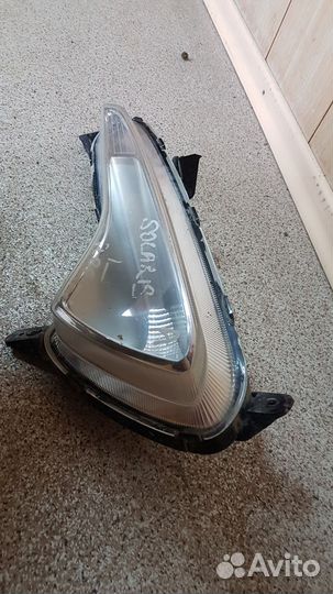 Левая противотуманная фара hyundai solaris 1 рест