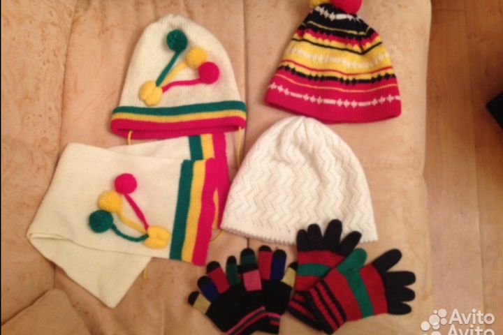 Шапки, варежки, шарф