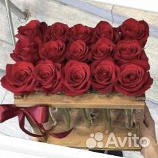 Розы в боксе