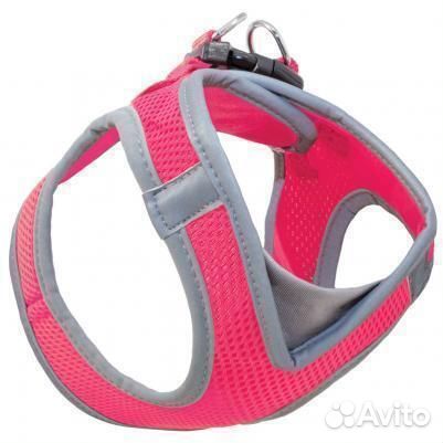 HL031M Мягкая шлейка-жилетка, малиновая, обхват гр