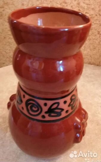 Кувшин (ваза) керамика, глазурь. 1л