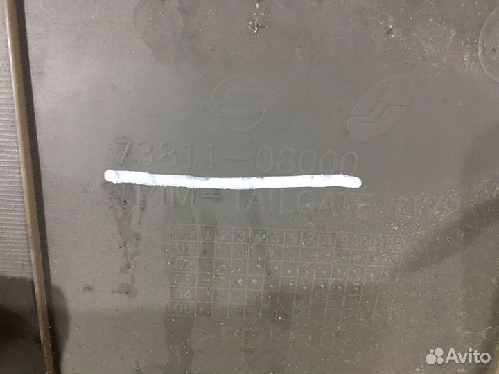 Обшивка (дверная карта) двери багажника