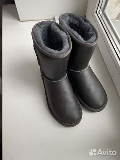 Угги metallic classic short женские 38