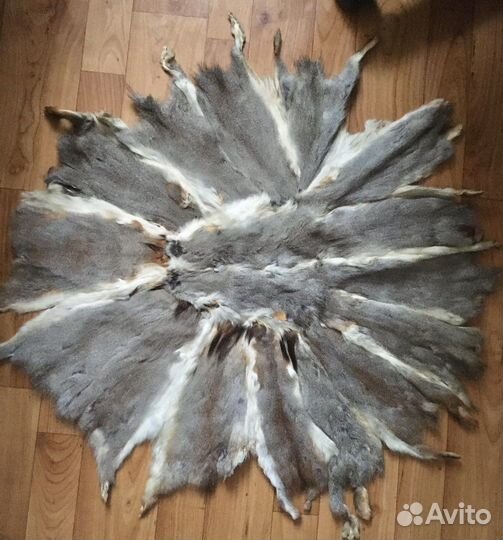 Коврик / ковер из шкур белки