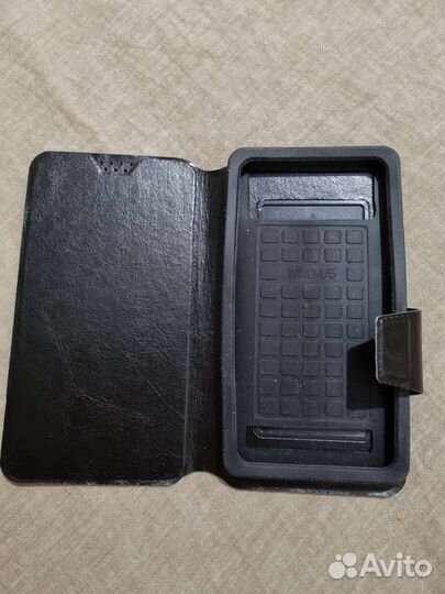 Чехол Кожа натур.-книжка для мобильного на магните