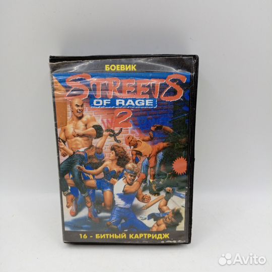 Картридж 16-Битный sega Streets Of Page 2 Боевик