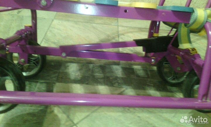 Санки детские с колёсами Ника Buran