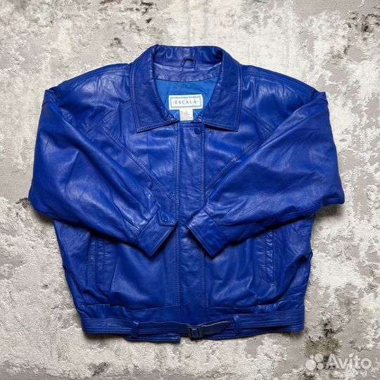 Винтажная кожаная куртка Escala - L