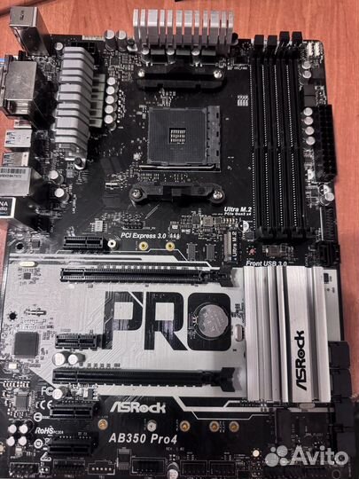 Материнская плата asrock ab350 pro4