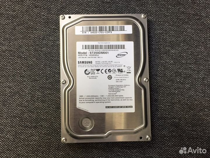 Жесткий диск для пк Samsung 3.5” 250Gb