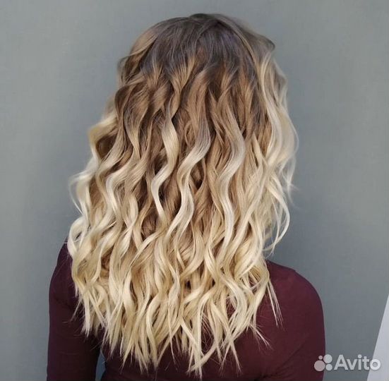 Укладка локоны