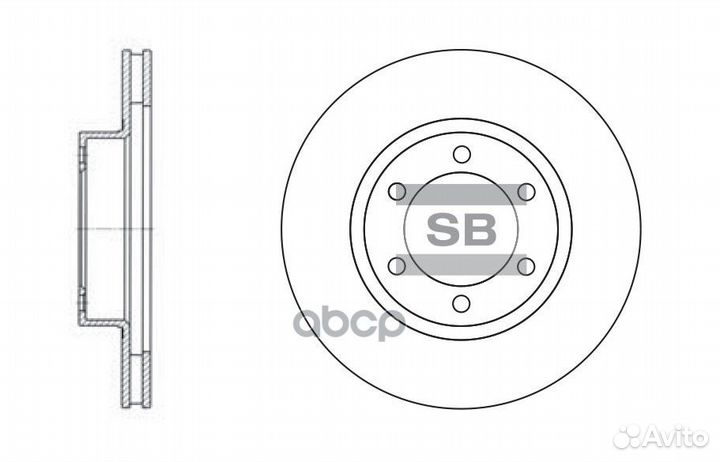 Диск тормозной SD4004 Sangsin brake