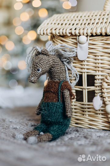 Мягкая игрушка лошадка